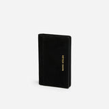 Manu Cardholder Black Suede