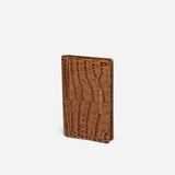 Manu Cardholder Mocha Croc