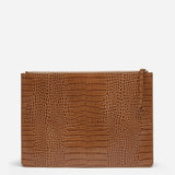 Manu Laptop Case Mocha Croc