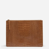 Manu Laptop Case Mocha Croc