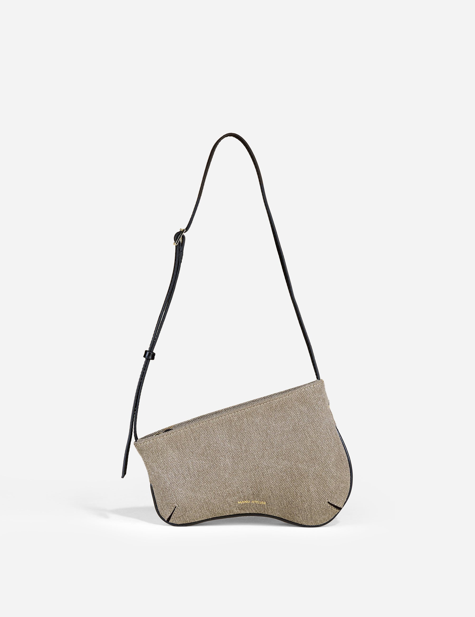 Mini Curve Gray Denim & Black