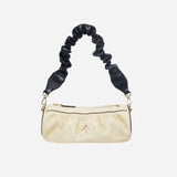 Ruched Mini Cylinder XX Vanilla & Black