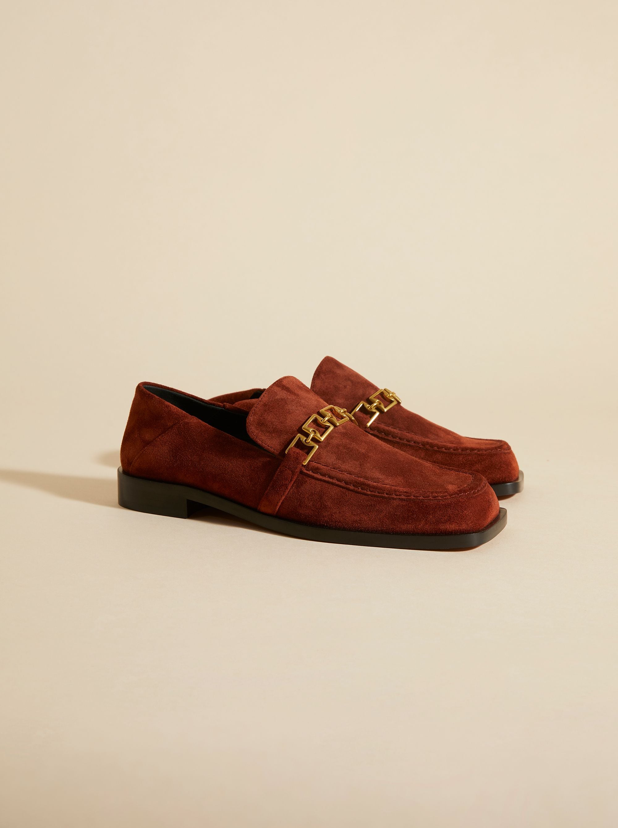 The Tap Loafers Ruby Brown Suede