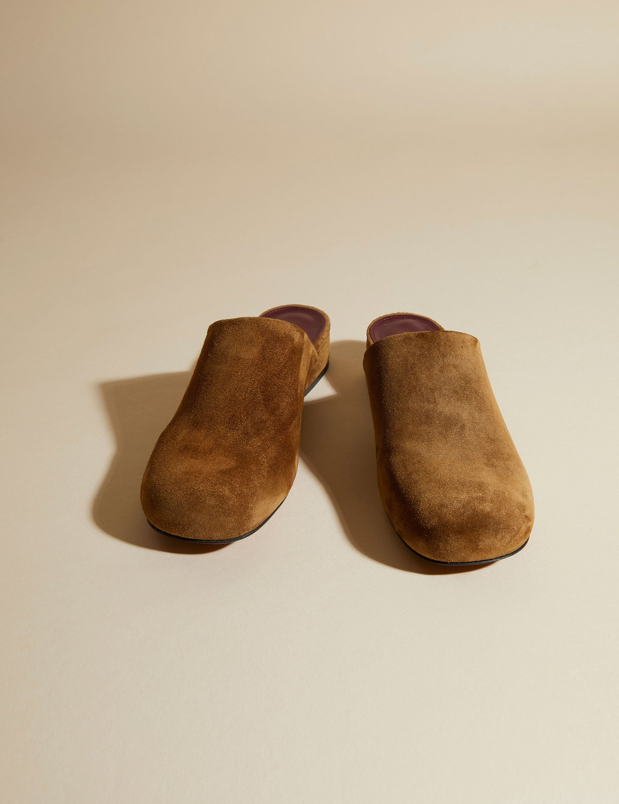 Beste Slippers Mocha Suede Front