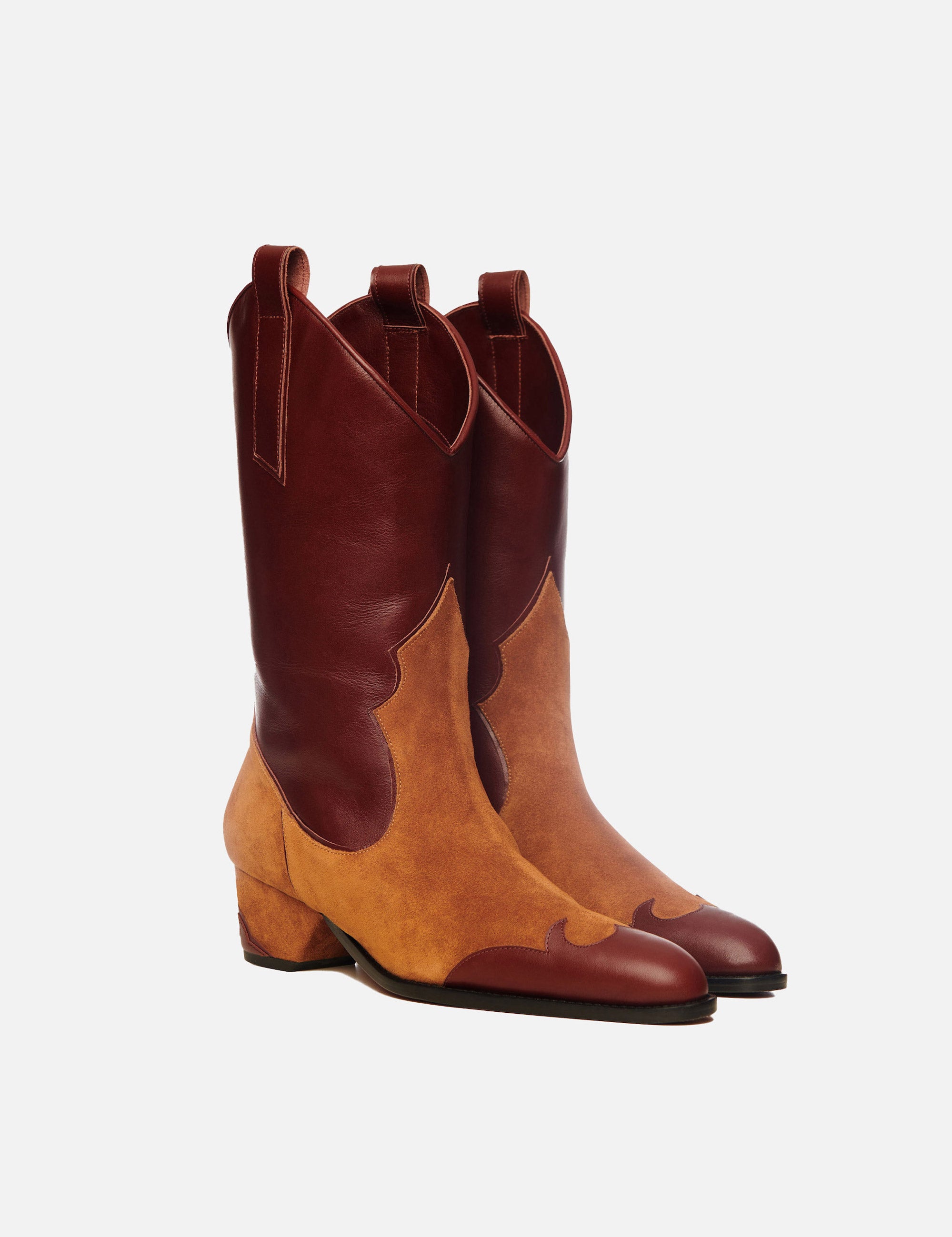 Deniz Boots Reddish Brown Soft & Chestnut Suede