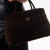 Le Cambon 35 Deep Brown Suede on Model