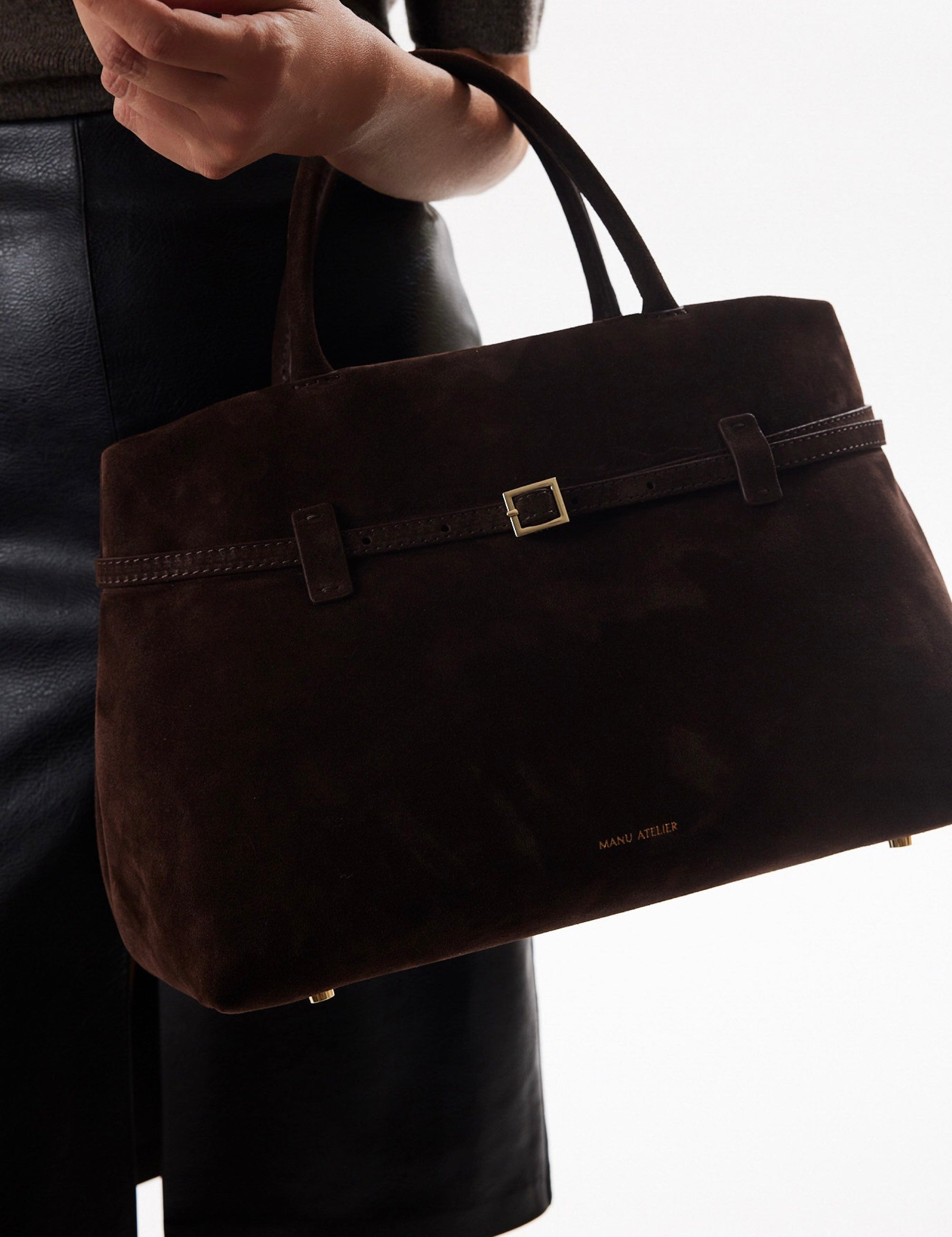 Le Cambon 35 Deep Brown Suede on Model