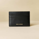 Manu Cardholder Black Gold Embossed