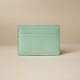 Manu Cardholder Water Green Gold Embossed Soft