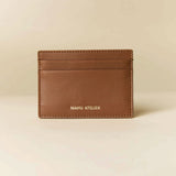 Manu Cardholder Walnut Gold Embossed Soft