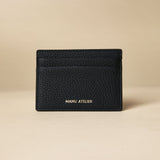 Manu Cardholder Black Gold Embossed