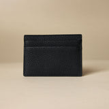 Manu Cardholder Black Embossed Back