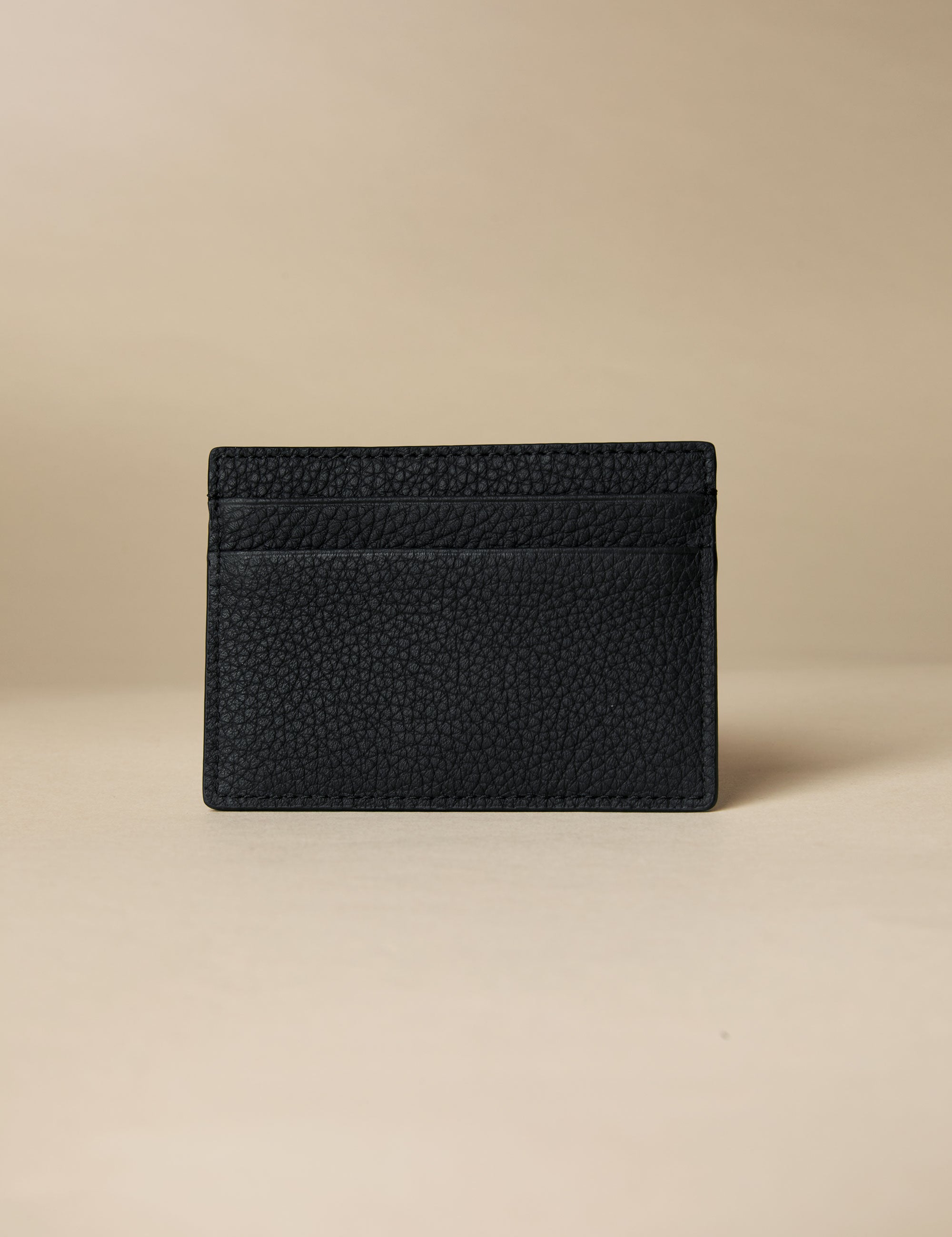 Manu Cardholder Black Embossed Back