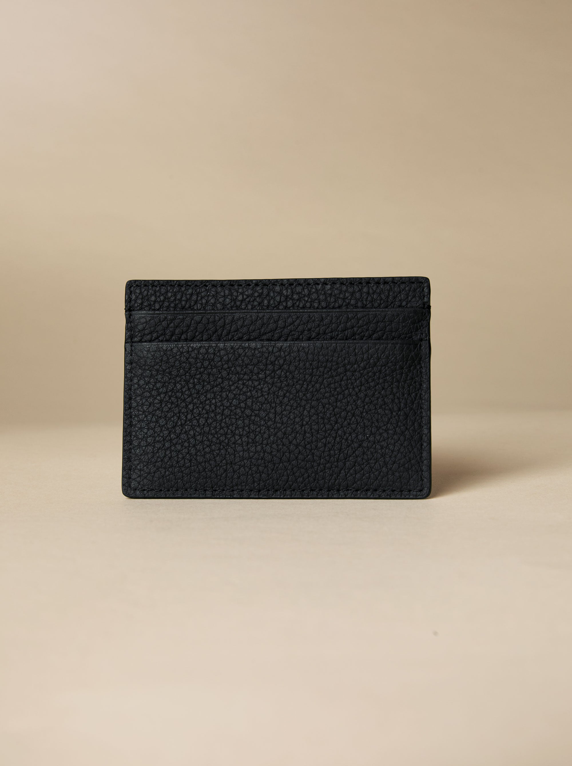 Manu Cardholder Black Embossed Back