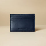 Manu Cardholder Navy Embossed Soft