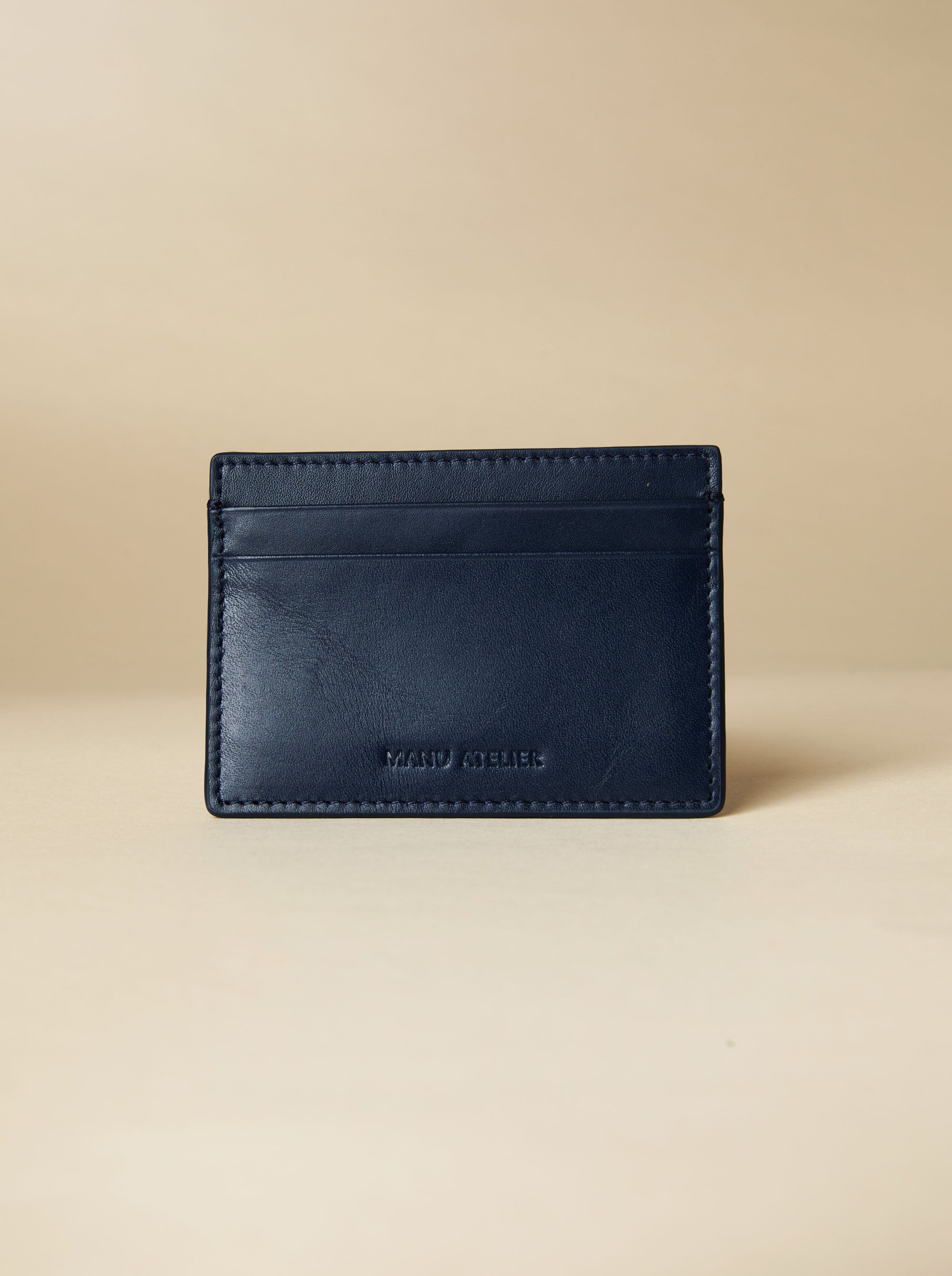 Manu Cardholder Navy Embossed Soft