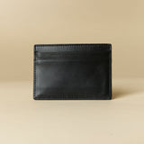 Manu Cardholder Black Gold Embossed Back