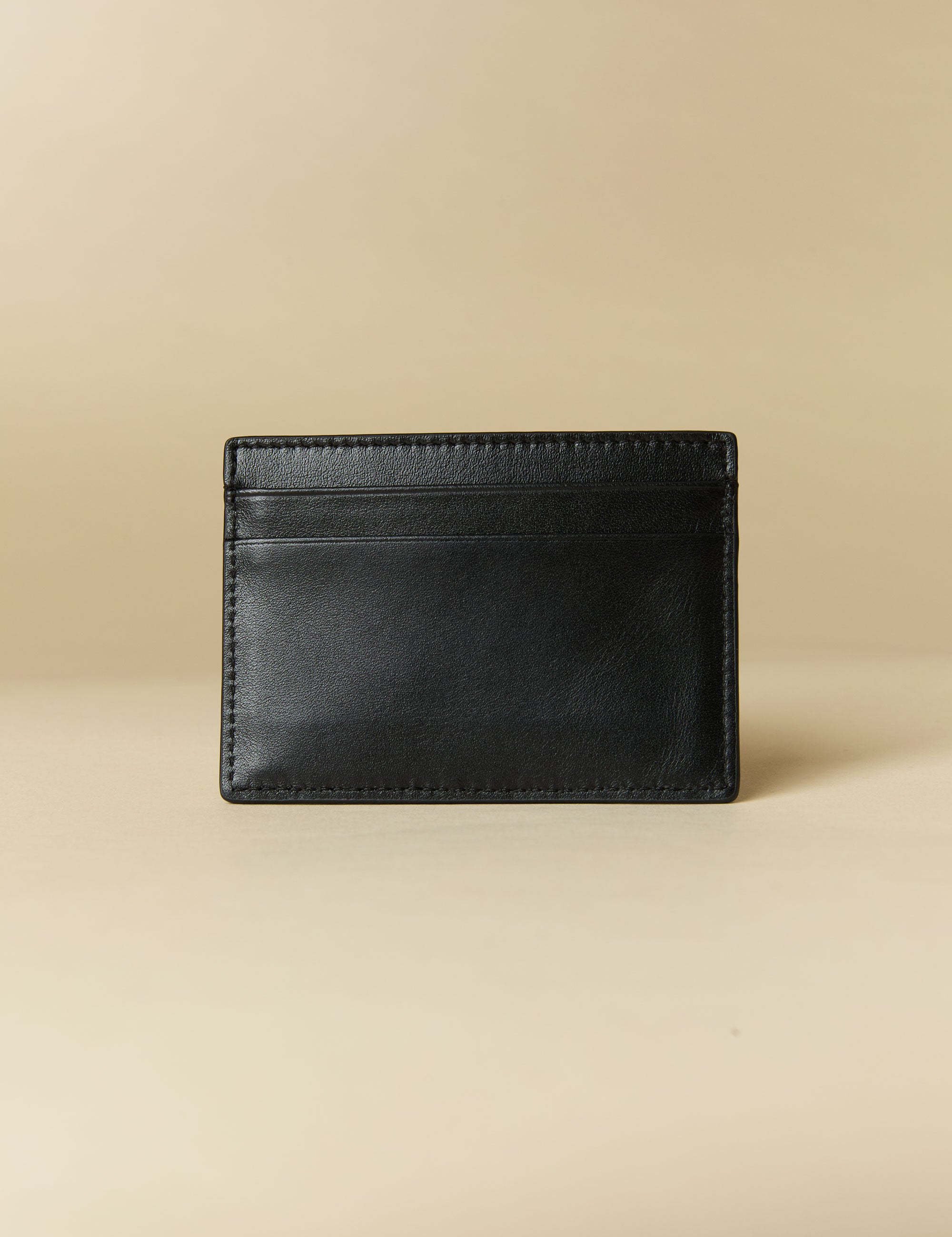 Manu Cardholder Black Gold Embossed Back