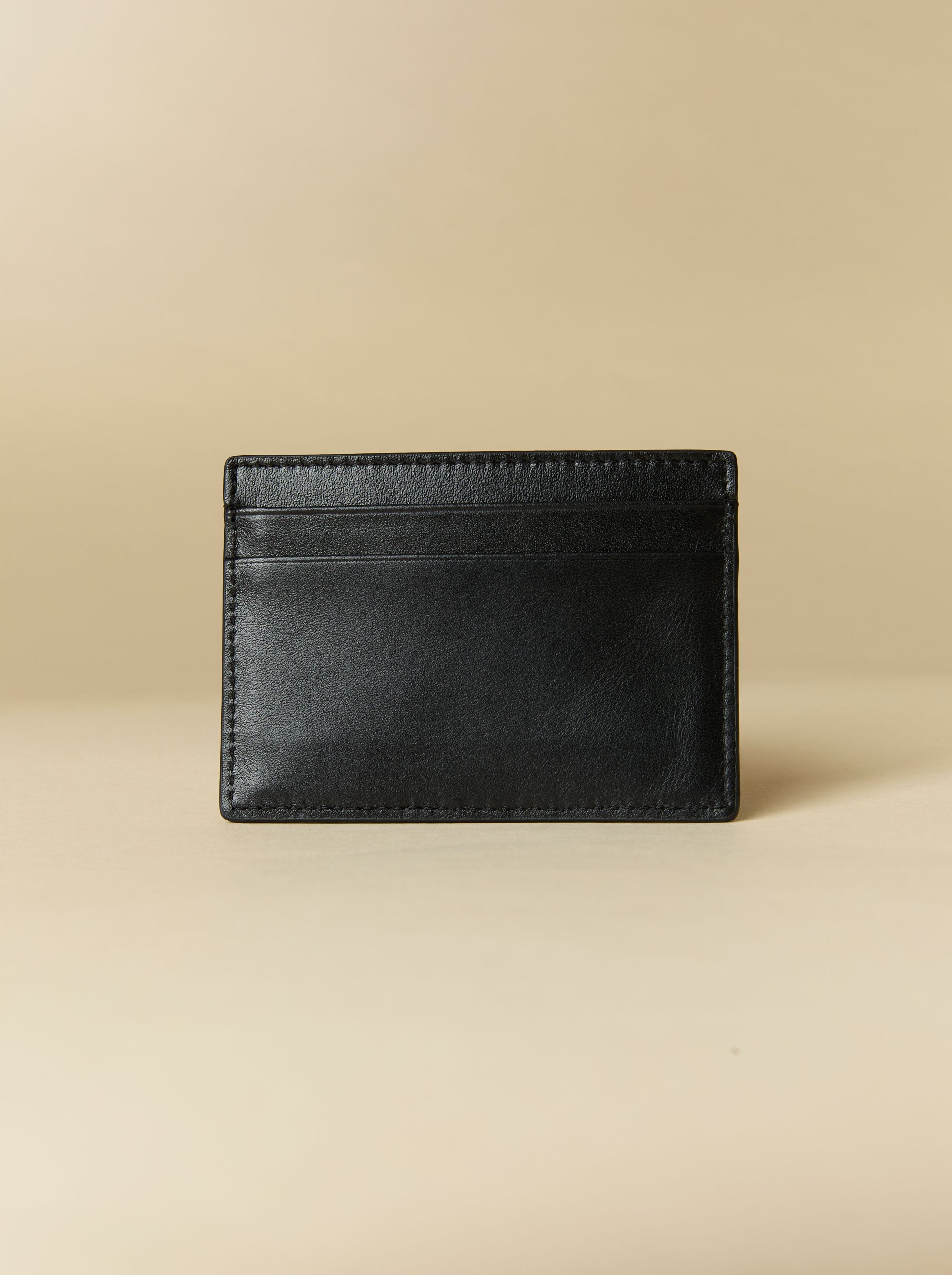 Manu Cardholder Black Gold Embossed Back