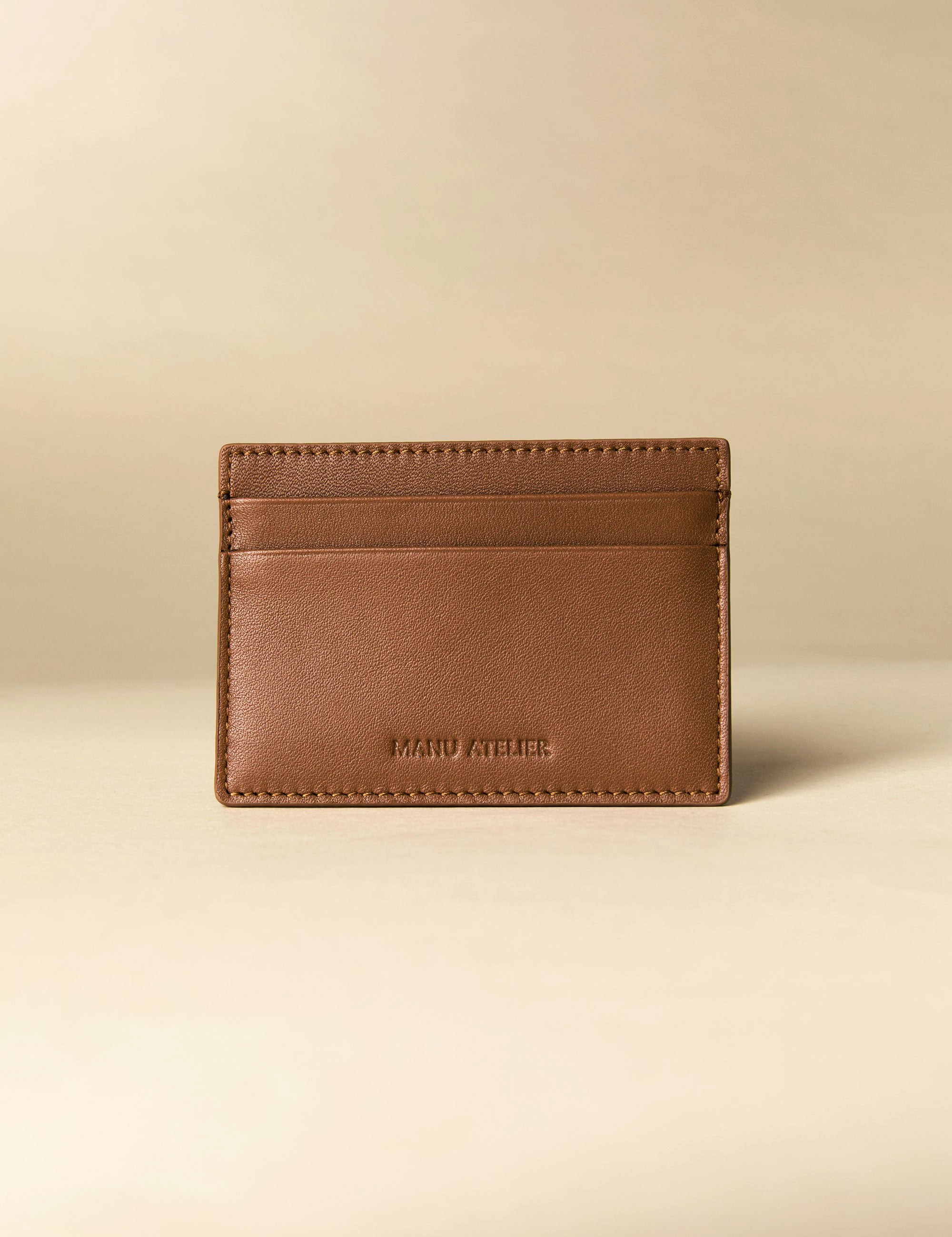 Manu Cardholder Walnut Embossed Soft