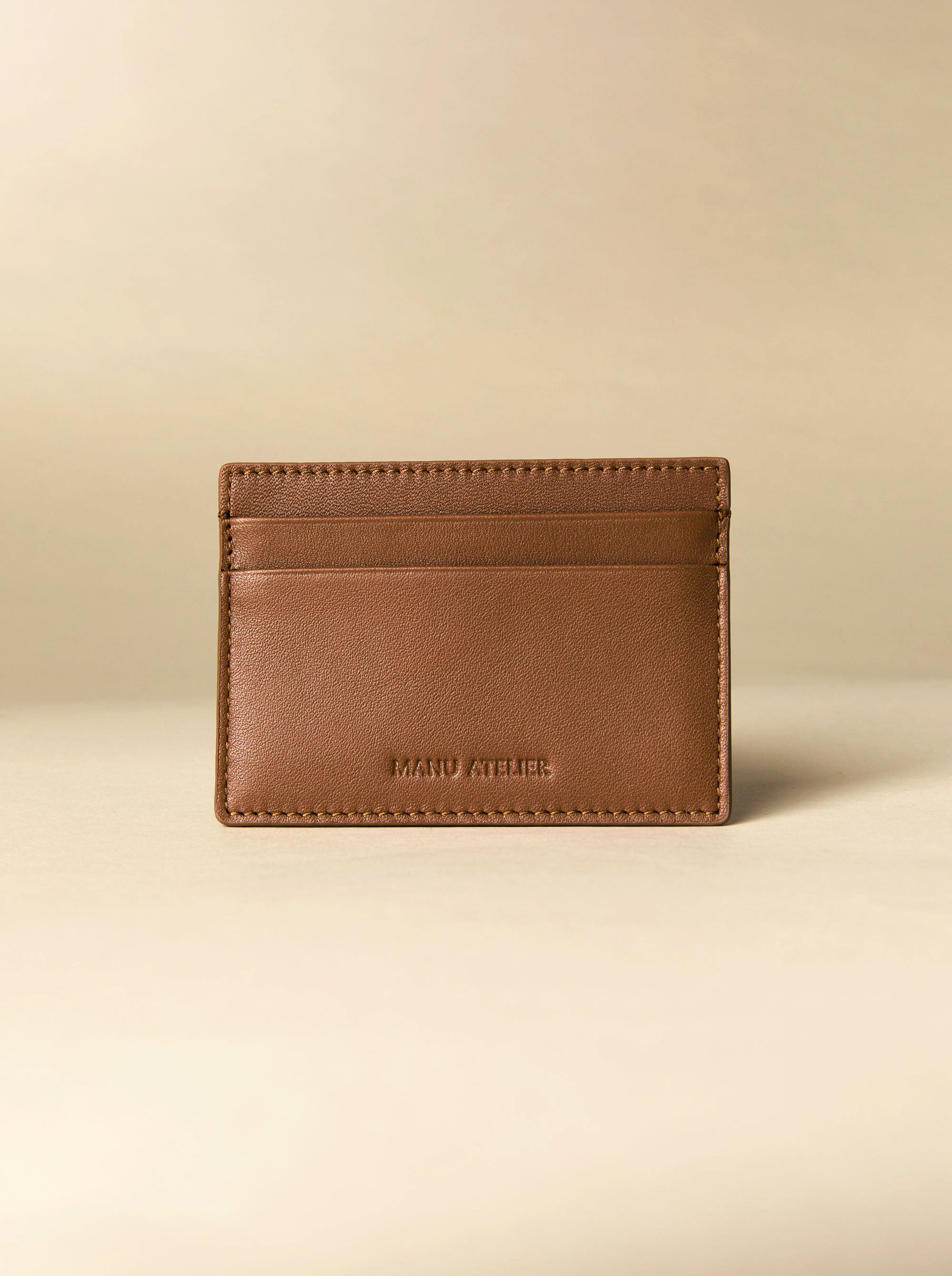 Manu Cardholder Walnut Embossed Soft