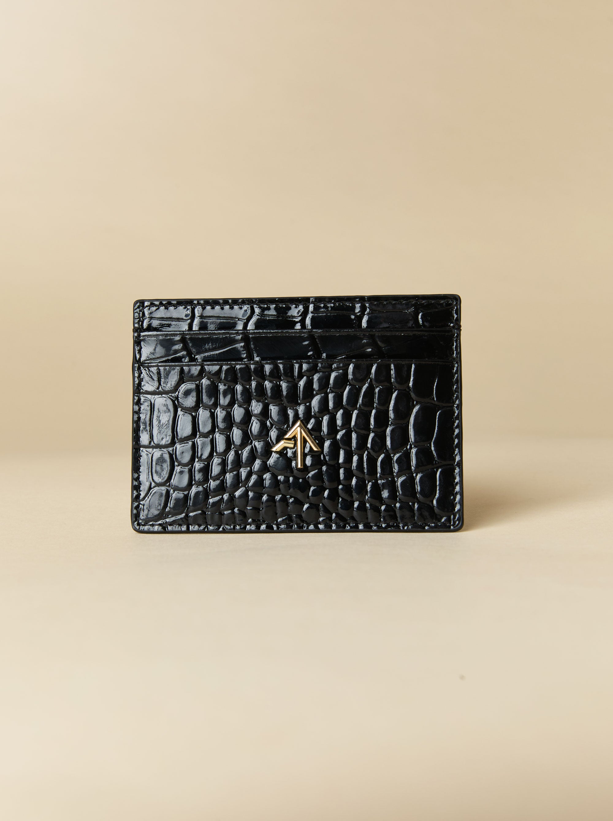 Manu Cardholder Black Croc