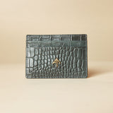 Manu Cardholder Grey Croc