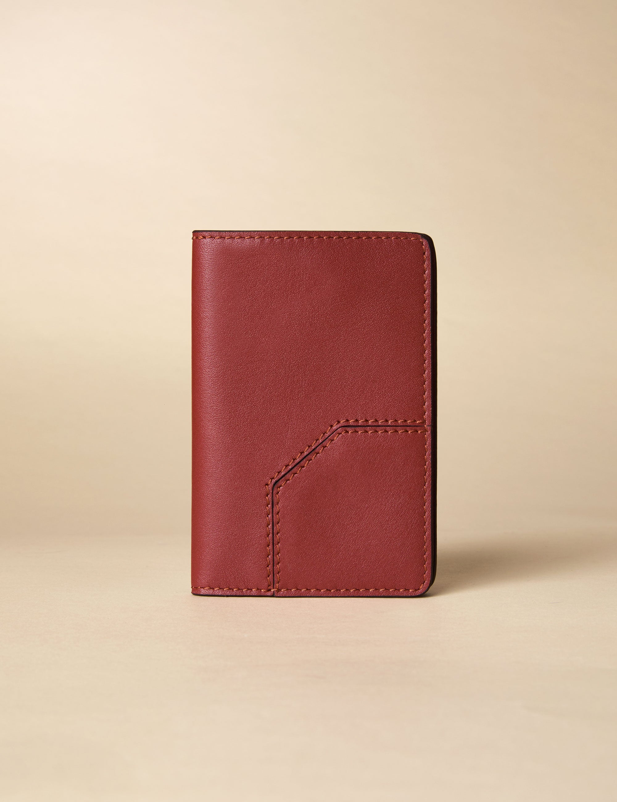 Manu Passport Case Red Bole Soft