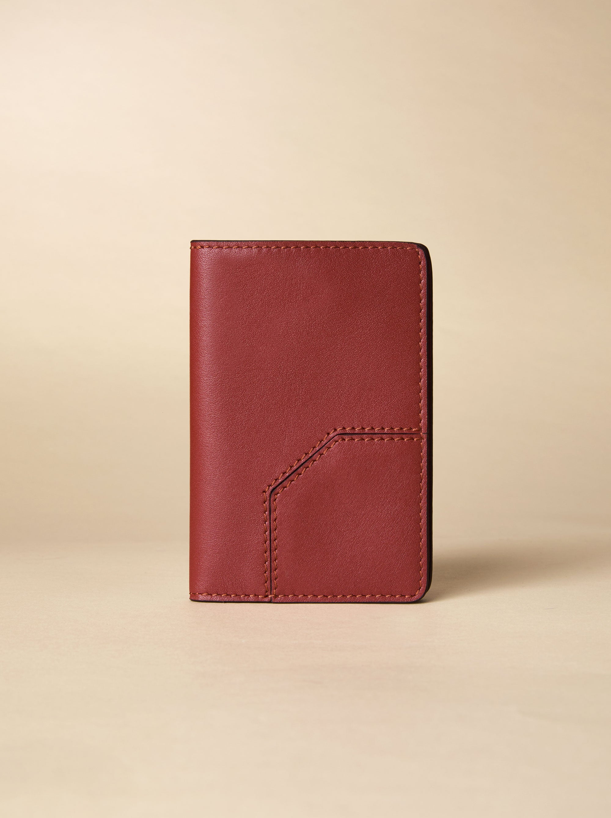 Manu Passport Case Red Bole Soft