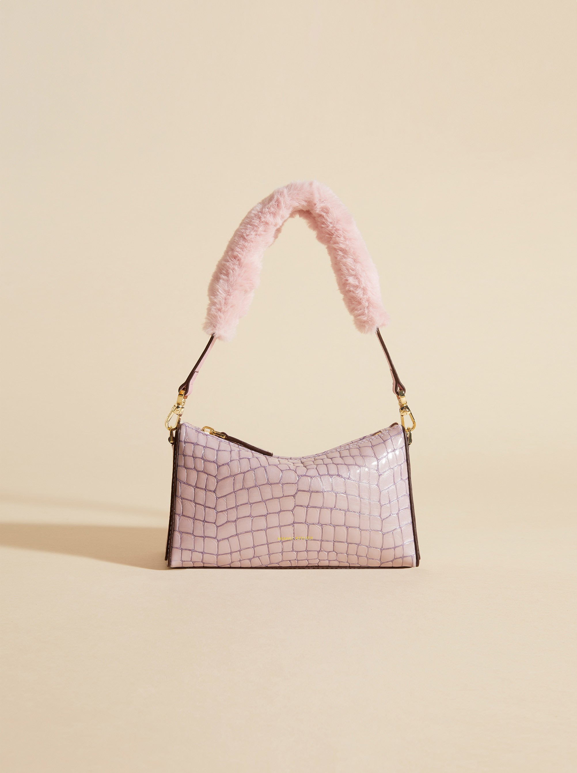 Mini Prism Lilac Croc Embossed