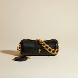 XX Mini Cylinder Soft Calf Leather Black 