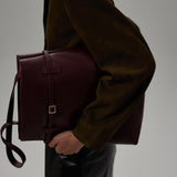 Tote du Jour Merlot Soft on model