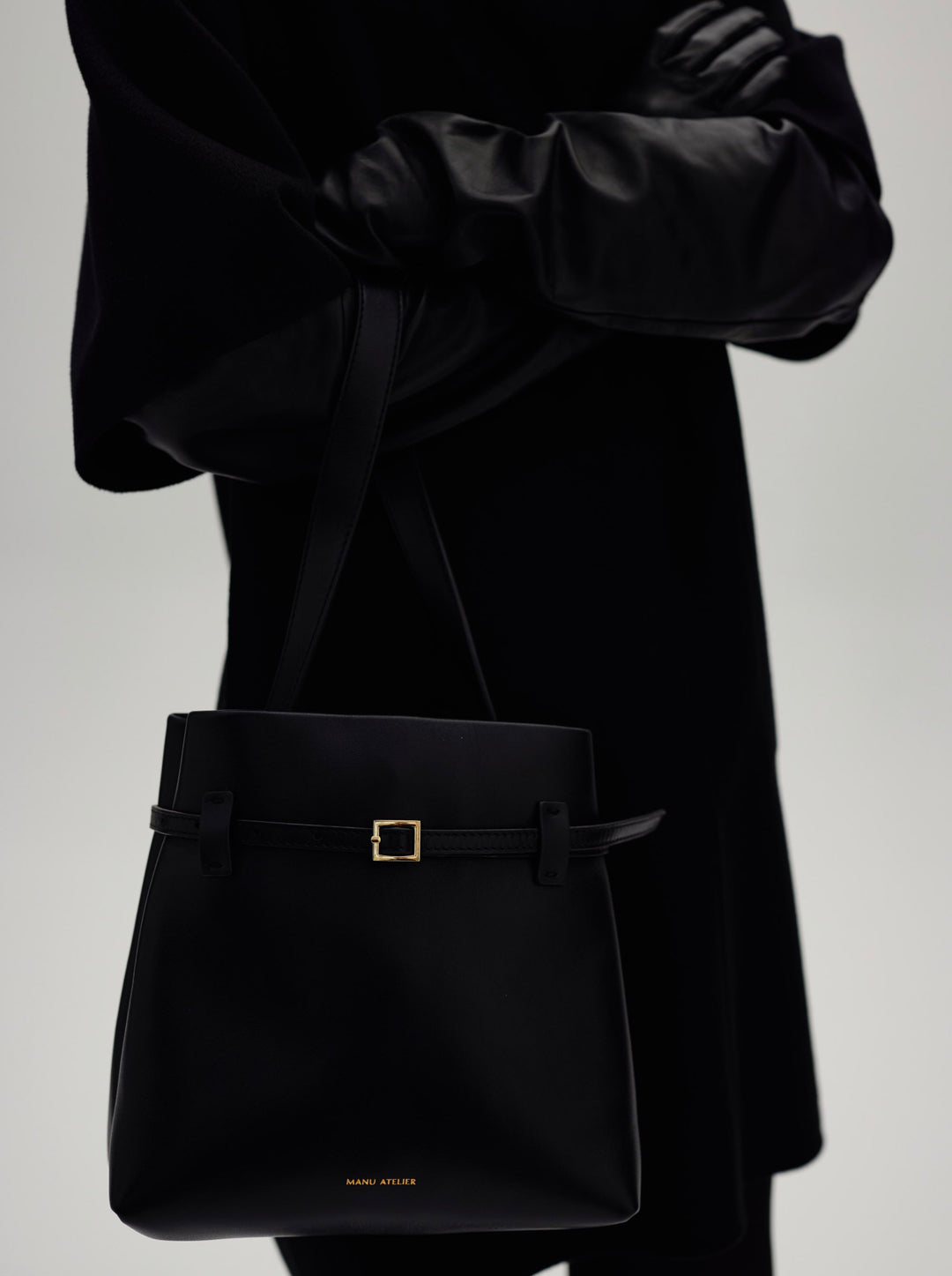 Mini Tote du Jour Black Soft by Manu Atelier – Manu Atelier