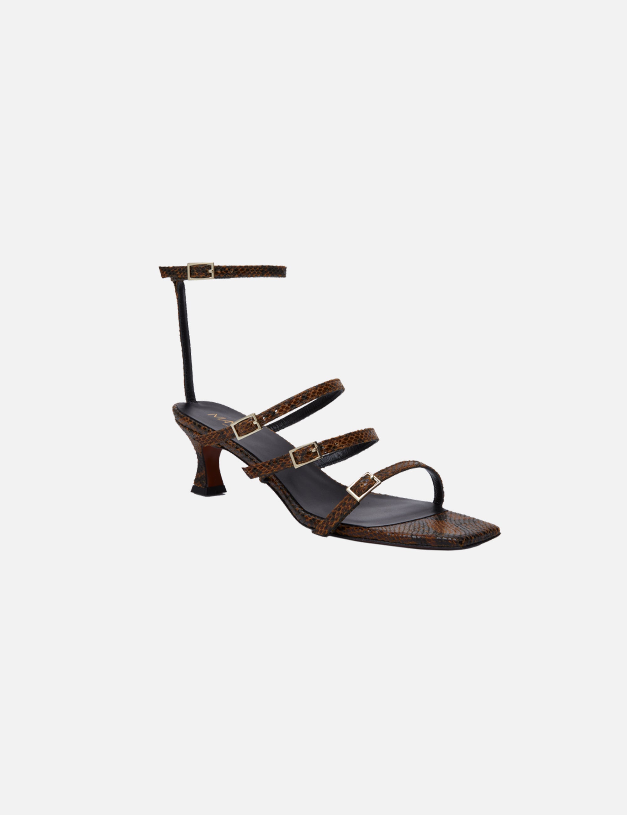 Naomi Sandals Snake Printed