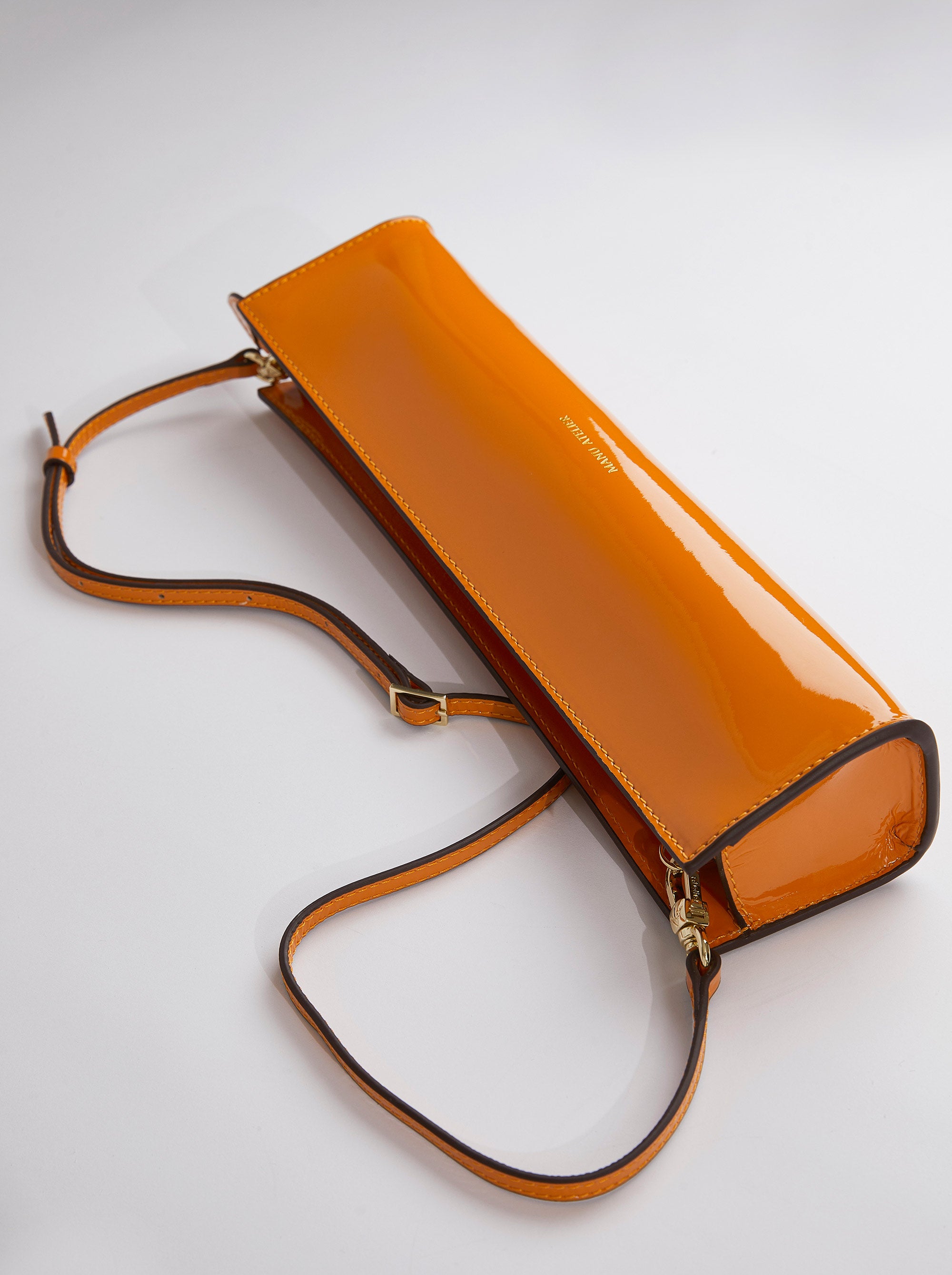 Pencil Box Tiger Orange Patent