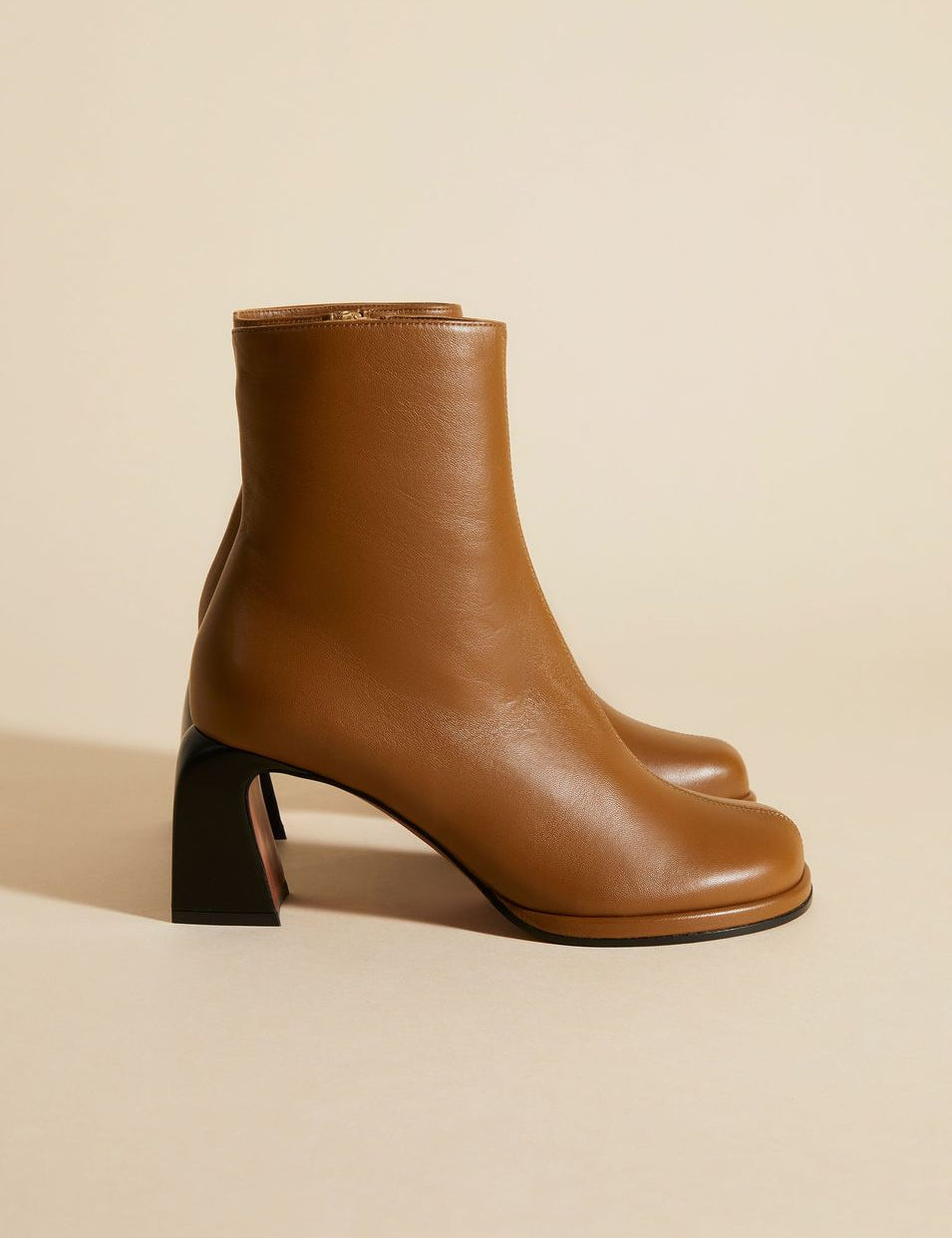 Chae Ankle Boots Mocha Soft Side