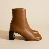 Chae Ankle Boots Mocha Soft Side