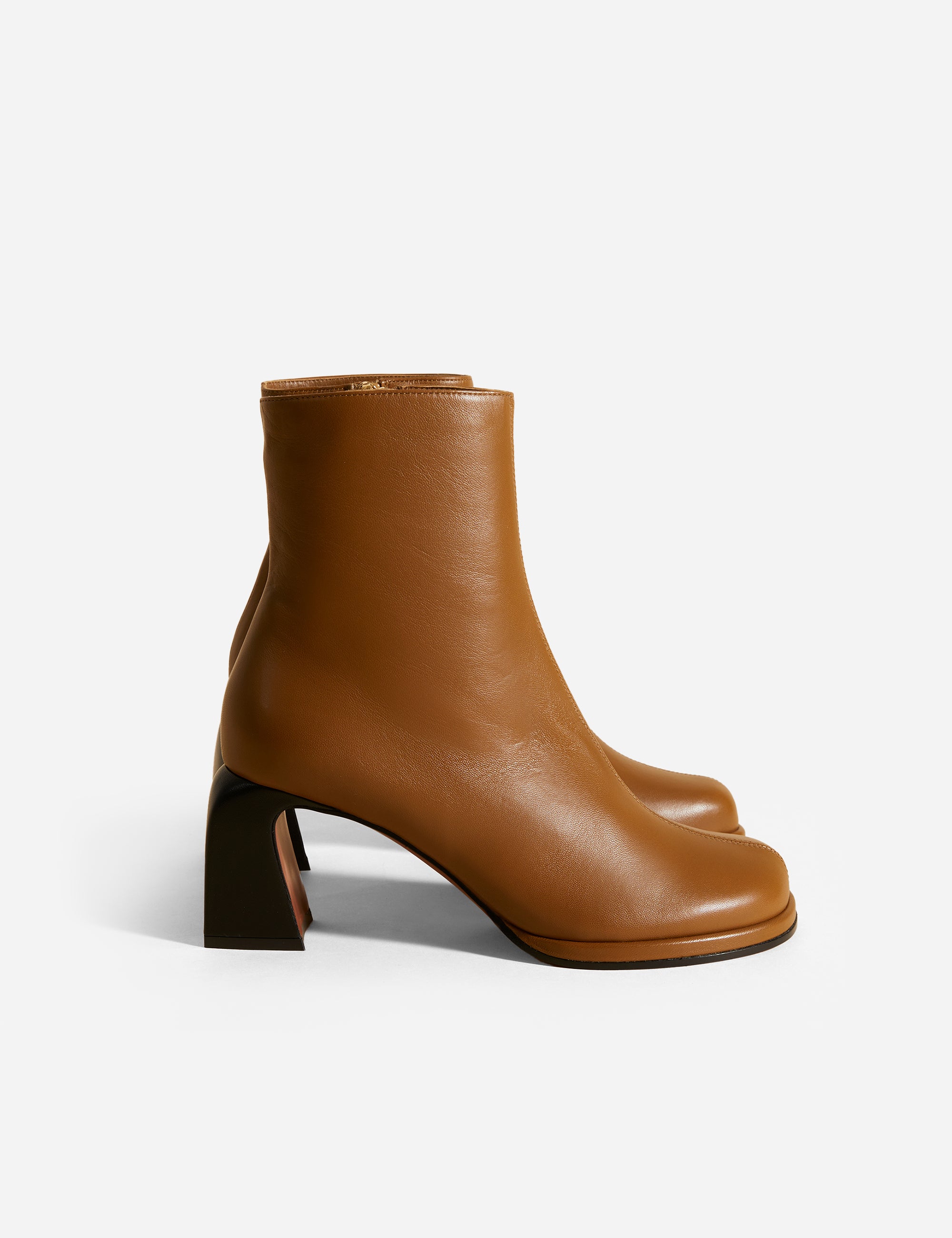 Chae Ankle Boots Mocha Soft Side