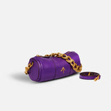 XX Mini Cylinder Soft Calf Leather Purple 2