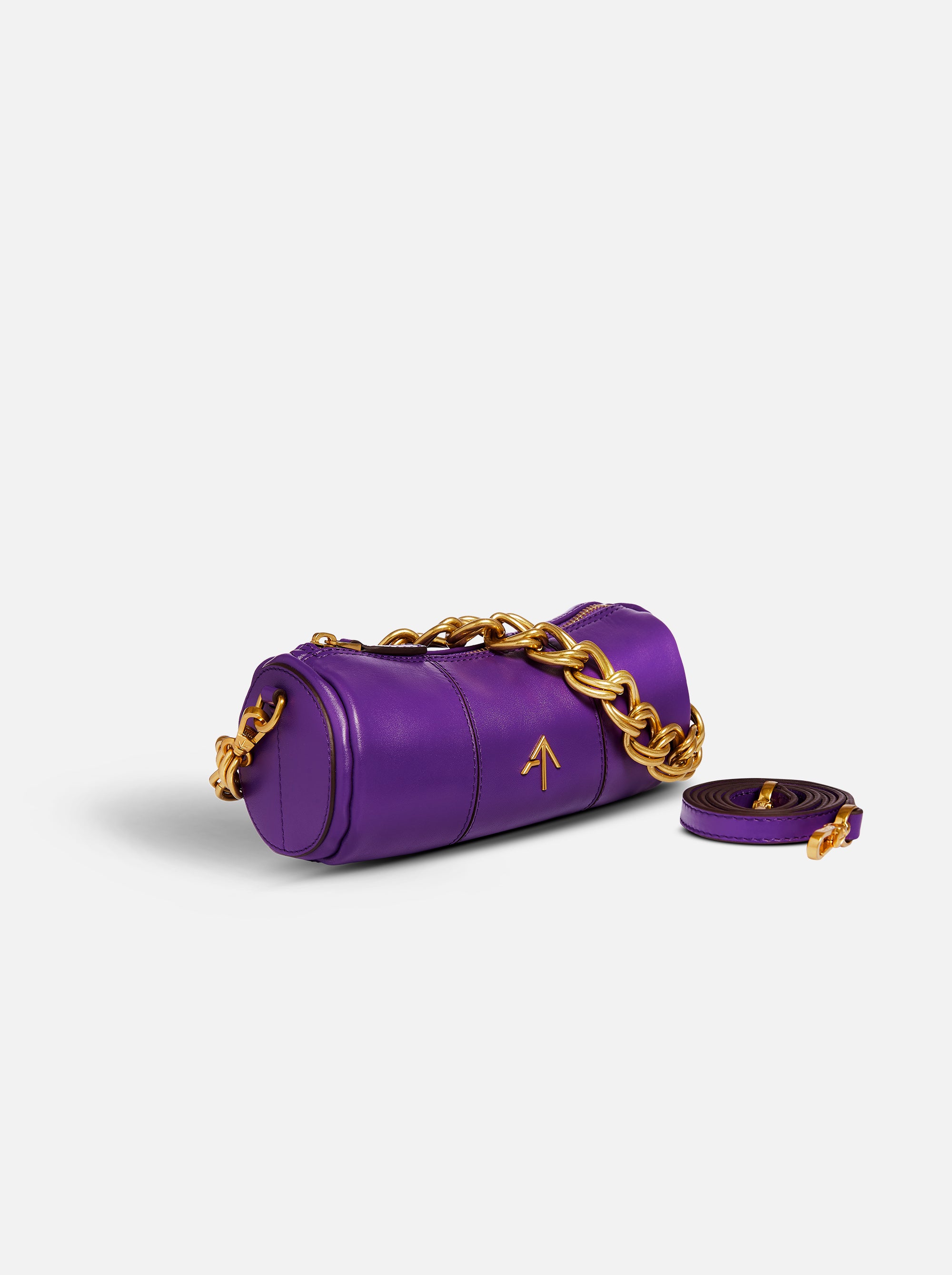 XX Mini Cylinder Soft Calf Leather Purple 2