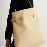 Tote Du Jour Calf Skin Leather Vanilla 3