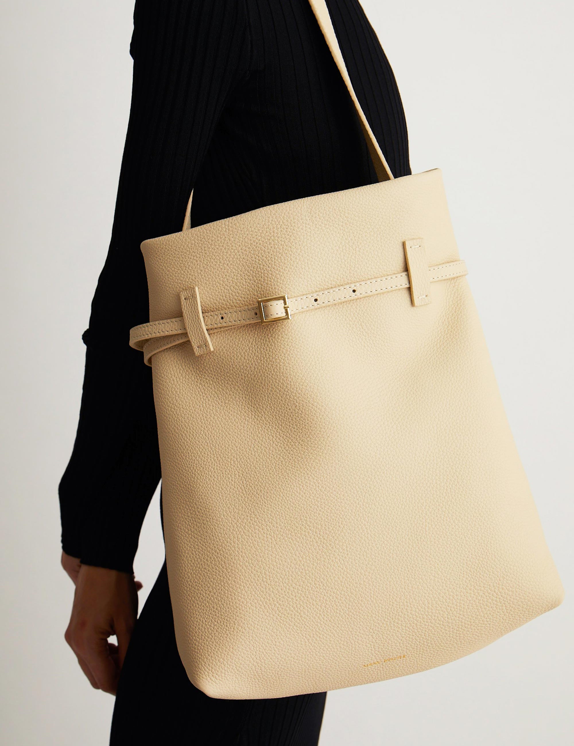 Tote Du Jour Calf Skin Leather Vanilla 3