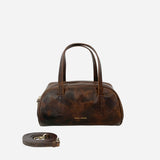 Hourglass Bowling Bag Dark Brown Brushed