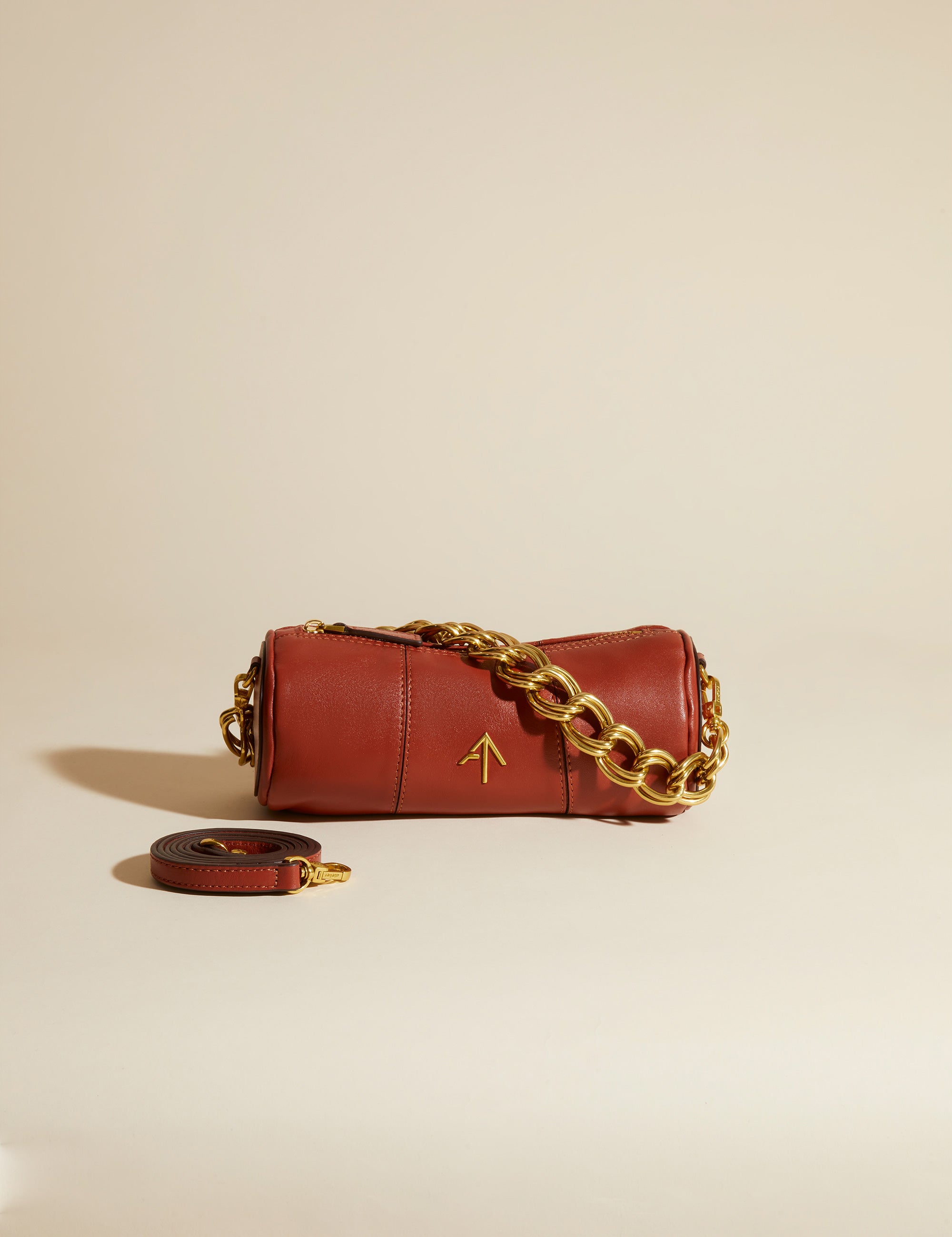 XX Mini Cylinder Soft Calf Leather Red bole