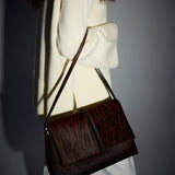 The Fold Bag Brown Zebra & Black