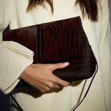 The Fold Bag Brown Zebra & Black