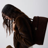 Le Cambon East West Deep Brown Suede